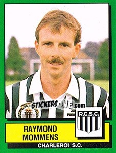 Sticker Raymond Mommens - Football Belgium 1988-1989 - Panini
