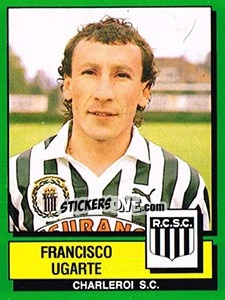Sticker Francisco Ugarte - Football Belgium 1988-1989 - Panini