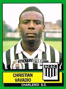 Sticker Christian Vavadio - Football Belgium 1988-1989 - Panini