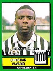 Sticker Christian Vavadio - Football Belgium 1988-1989 n. 125 - Panini