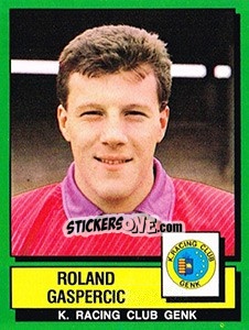 Figurina Roland Gaspercic - Football Belgium 1988-1989 - Panini