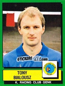 Sticker Tony Bialousz - Football Belgium 1988-1989 - Panini