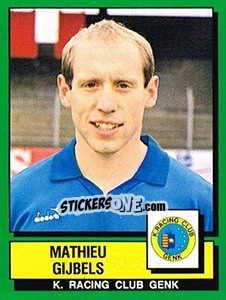 Sticker Mathieu Gijbels - Football Belgium 1988-1989 - Panini