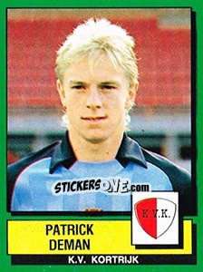 Cromo Patrick Deman - Football Belgium 1988-1989 - Panini