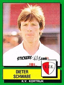 Sticker Dieter Schwabe - Football Belgium 1988-1989 - Panini