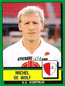 Sticker Michel De Wolf - Football Belgium 1988-1989 n. 154 - Panini