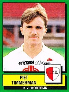 Sticker Piet Timmerman - Football Belgium 1988-1989 - Panini