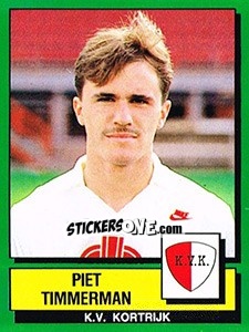 Sticker Piet Timmerman - Football Belgium 1988-1989 n. 156 - Panini