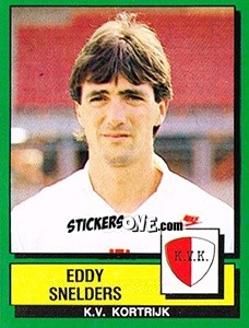 Figurina Eddy Snelders - Football Belgium 1988-1989 - Panini