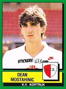 Sticker Dean Mostahinic - Football Belgium 1988-1989 n. 161 - Panini