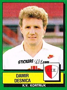 Sticker Damir Desnica - Football Belgium 1988-1989 - Panini