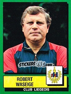 Sticker Robert Waseige - Football Belgium 1988-1989 n. 168 - Panini