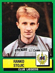 Cromo Ranko Stojic - Football Belgium 1988-1989 - Panini