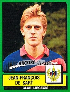 Sticker Jean-François De Sart - Football Belgium 1988-1989 - Panini