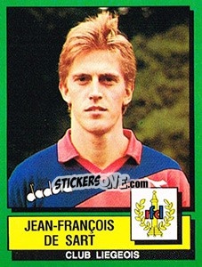 Sticker Jean-François De Sart - Football Belgium 1988-1989 n. 172 - Panini