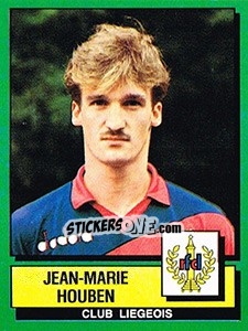 Figurina Jean-Marie Houben - Football Belgium 1988-1989 - Panini