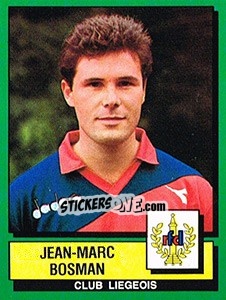 Sticker Jean-Marc Bosman - Football Belgium 1988-1989 - Panini