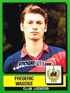 Sticker Frederic Waseige - Football Belgium 1988-1989 - Panini