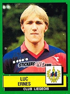 Figurina Luc Ernes - Football Belgium 1988-1989 - Panini