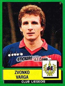 Figurina Zvonko Varga - Football Belgium 1988-1989 - Panini