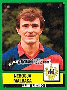 Figurina Nebosja Malbasa - Football Belgium 1988-1989 - Panini