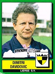 Cromo Dimitri Davidovic - Football Belgium 1988-1989 - Panini