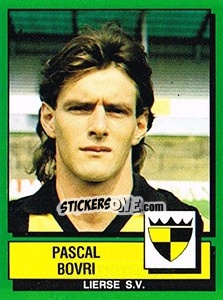 Sticker Pascal Bovri - Football Belgium 1988-1989 n. 188 - Panini