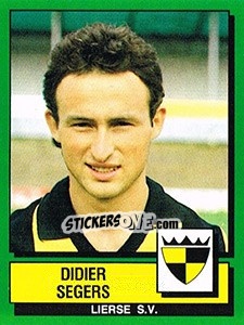 Sticker Didier Segers - Football Belgium 1988-1989 n. 191 - Panini