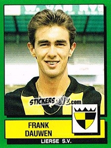 Figurina Frank Dauwen - Football Belgium 1988-1989 - Panini