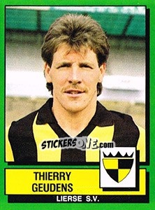 Figurina Thierry Geudens - Football Belgium 1988-1989 - Panini