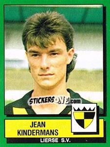 Figurina Jean Kindermans - Football Belgium 1988-1989 - Panini