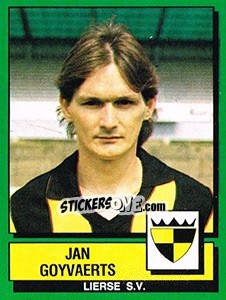 Sticker Jan Goyvaerts - Football Belgium 1988-1989 - Panini