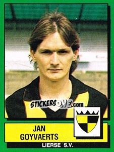 Sticker Jan Goyvaerts - Football Belgium 1988-1989 n. 198 - Panini