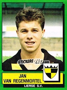 Sticker Jan Van Regenmortel - Football Belgium 1988-1989 - Panini