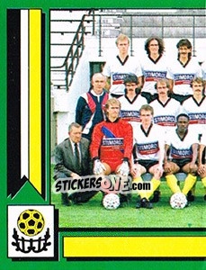 Sticker Equipe/Elftal - Football Belgium 1988-1989 - Panini