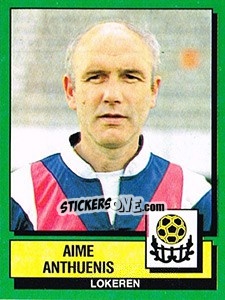 Cromo Aime Anthuenis - Football Belgium 1988-1989 n. 204 - Panini