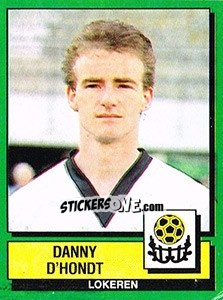 Figurina Danny D'Hondt - Football Belgium 1988-1989 - Panini