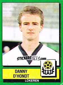 Sticker Danny D'Hondt - Football Belgium 1988-1989 n. 205 - Panini