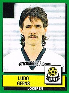 Sticker Ludo Geens - Football Belgium 1988-1989 - Panini