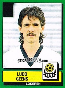 Cromo Ludo Geens - Football Belgium 1988-1989 - Panini