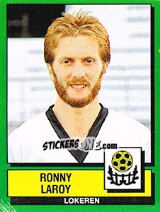 Sticker Ronny Laroy - Football Belgium 1988-1989 - Panini
