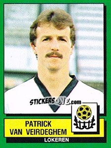 Sticker Patrick Van Veirdeghem - Football Belgium 1988-1989 - Panini
