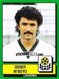 Sticker Didier M'Buyu - Football Belgium 1988-1989 - Panini