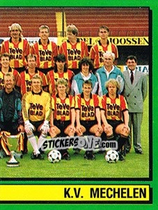 Figurina Equipe/Elftal - Football Belgium 1988-1989 - Panini