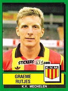 Sticker Graeme Rutjes - Football Belgium 1988-1989 - Panini