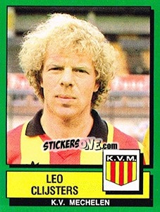Sticker Leo Clijsters - Football Belgium 1988-1989 - Panini