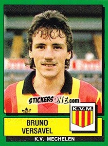 Figurina Bruno Versavel - Football Belgium 1988-1989 - Panini