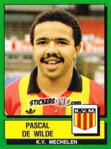 Sticker Pascal De Wilde - Football Belgium 1988-1989 - Panini