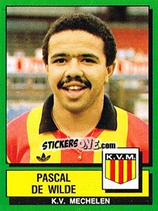 Cromo Pascal De Wilde - Football Belgium 1988-1989 n. 232 - Panini