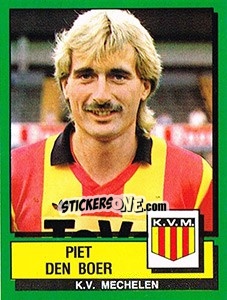 Figurina Piet Den Boer - Football Belgium 1988-1989 - Panini